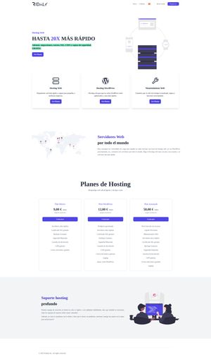 Ridaly Digital Website Hosting Application